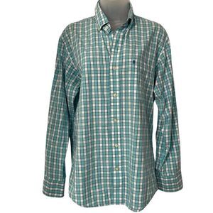 IZOD PERFORMANCE COMFORT PLAID BUTTON DOWN SHIRT- SP​​